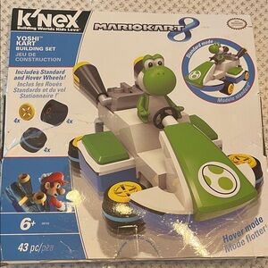 K'NEX Mario Kart 8 Yoshi Kart Building Set w/Instruction, 43 Pcs, Age 6-9